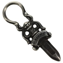 Chrome Hearts Dolch Charm Anhänger aus Ag925 Silber Auth YKZ1428V Silber