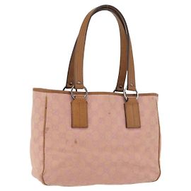 GUCCI GG Canvas Handtasche Pink Silber 113019 Auth 175690 Silber Pink