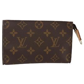 LOUIS VUITTON Monogram Bucket PM Accessory Pouch LV Auth BA12185 Monogram