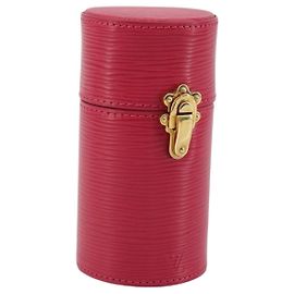 LOUIS VUITTON Astuccio da Viaggio Epi 100ml Astuccio Accessori Rosa LS0219 LV Auth 175661A Rosa