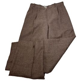 Vintage Yves Saint Laurent Wool Pants Brown 38/M Brown