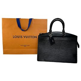 Vintage Louis Vuitton EPI Leder Riviera Handtasche Schwarz Schwarz
