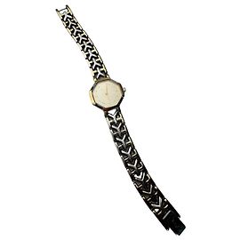 Reloj de Cuarzo Bicolor Y-Link Vintage Yves Saint Laurent Plata Oro Beige