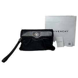 Vintage Givenchy Avantgarde Leather Clutch Black Black