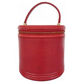 Louis Vuitton Epi Cannes Handtasche - Kastilisch Rot Rot
