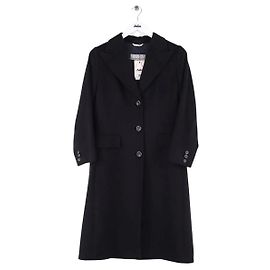 Max Mara Schwarzer Mantel Schwarz