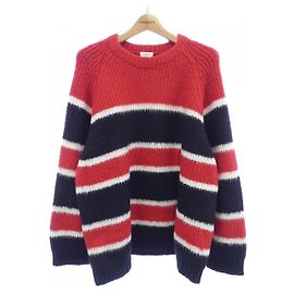 Céline Celine Oversized Stripe Wool Sweater Black Other