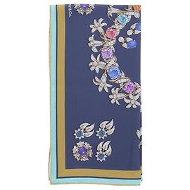 Tiffany & Co Seiden-Schmuckschal Blau
