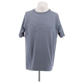 Autre Marque Camiseta de algodón gris MAISON KITSUNE Blanco