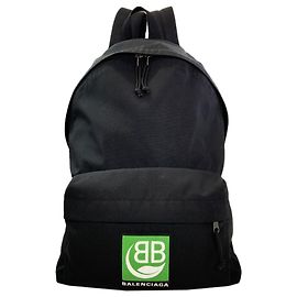 Balenciaga Nylon Canvas Backpack Black