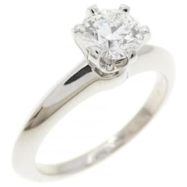 Tiffany & Co Anello Solitario Classico Tiffany Argento
