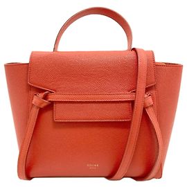Céline Celine Nano Belt Bag 2-Way Handbag Red