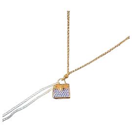 Collana Hermès Kelly in oro rosa e zaffiro D'oro