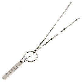 Gucci Lariat Necklace in 18K White Gold Other
