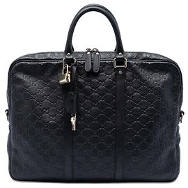 Borsa da lavoro Guccissima nera Gucci Nero