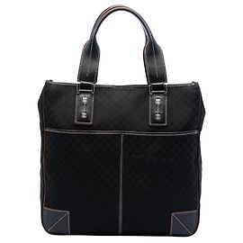 Céline Celine Black Macadam Canvas Tote Black