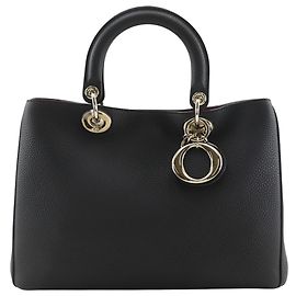 Borsa Diorissimo grande in pelle nera di Dior Nero