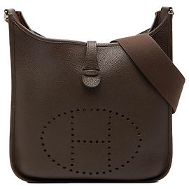 Hermès Évelyne I PM en cuir Clemence marron Marron Marron foncé