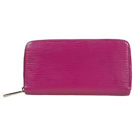 Louis Vuitton Epi Leather Zippy Wallet Pink Red