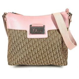 Bolsa de Ombro Trotter Diorissimo da Christian Dior Rosa Bege