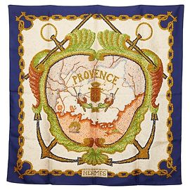 Sciarpa Hermès Carré 90 Provence Multicolore