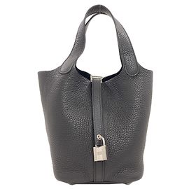 Hermès Hermes Picotin Lock PM Handbag Black