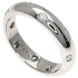 Tiffany & Co. Dots Diamond Ring in Platinum PT950 Silvery
