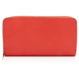 Portefeuille Zippy en cuir Epi Louis Vuitton Rouge