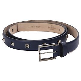 Valentino Garavani Rockstud Belt Blue