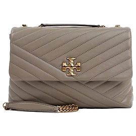 Tory Burch Bolsa de ombro conversível Chevron Cinza