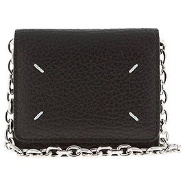 Maison Martin Margiela Signature Stitch Chain Shoulder Bag Mini Black