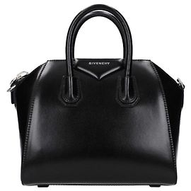 Givenchy Mini Bolsa Antigona de Couro Preto