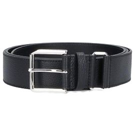 Givenchy Cinturón de cuero graneado Negro