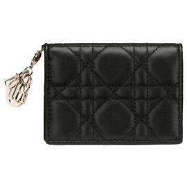 Dior Tarjetero Lady Cannage Negro Negro