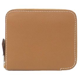 Billetera compacta de seda WILD de Hermès Azul Azul marino Verde claro
