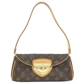 Bolso de Hombro Louis Vuitton Monogram Pochette Beverly M40122 Castaño