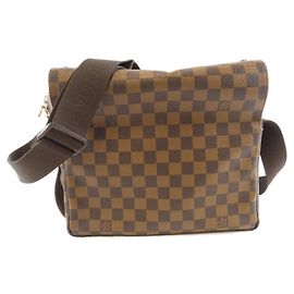 Borsa a Spalla Damier Naviglio Louis Vuitton Marrone Damier ebene