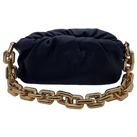 Bottega Veneta The Chain Pouch Schwarz Lammleder Schwarz