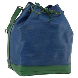 Louis Vuitton Bicolor Noe Epi Leather Large Blu