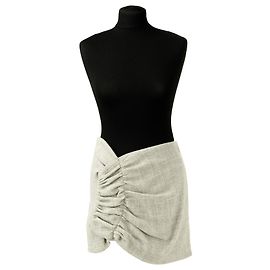 Autre Marque Minifalda THE MANNEI Wishaw beige de algodón Beige