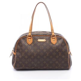 Borsa a Spalla Montorgueil GM Louis Vuitton Marrone Monogramma