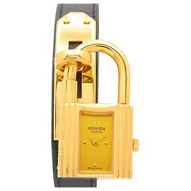 Hermès Hermes Kelly Watch - Gold Plated with Leather Strap Other