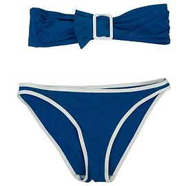 Costume da bagno due pezzi Eres Nautic blu e bianco Blu navy
