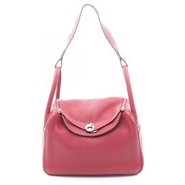 Borsa a Spalla Hermès Lindy 30 Bordò