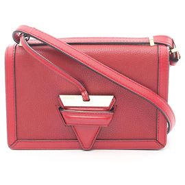 Borsa a Spalla in Pelle Loewe Barcellona Rosso