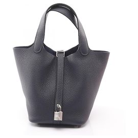 Borsa Hermès Picotin Lock PM Blu navy