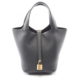 Sac à main Picotin Lock PM d'Hermès Noir
