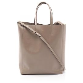 Céline Celine Vertical Small Cabas 2-Way Tote Bag Beige