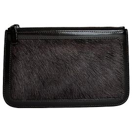 Céline Pasta com zíper de cabelo de cavalo e couro envernizado Celine vintage marrom Marrom
