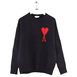Pull Ami en laine noir XL Noir